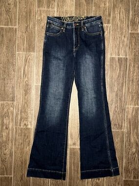 Wrangler Retro Trouser Boot Cut Jeans Women's 27x34 Flared Western Rodeo